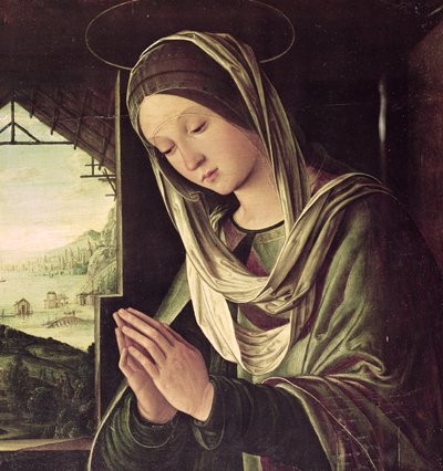 The Nativity, c.1490 (detail) by Lorenzo Costa